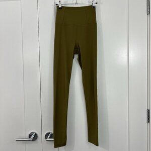 Girlfriend Collective XS Olive Green High Rise Leggings